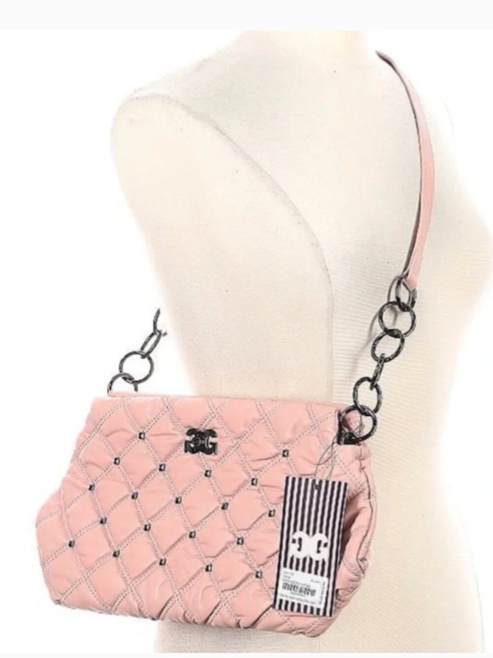 NEW! PInk Quilted Gilda Paris Crossbody Purse Bag